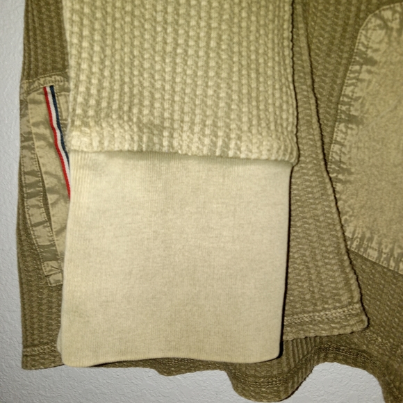 Tommy Hilfiger mixed media waffle hoodie shirt sz XL - Picture 3 of 5